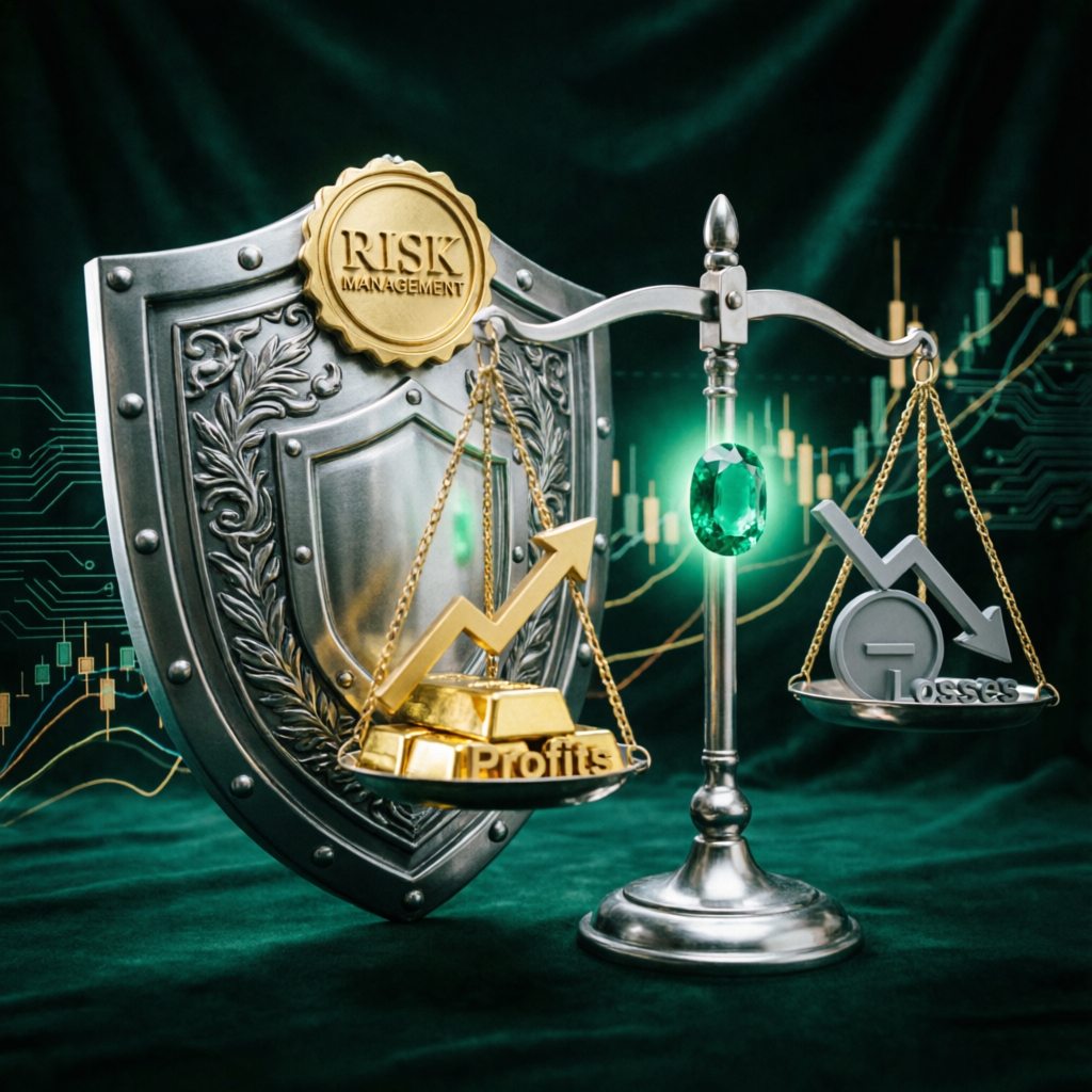Risk management visualization for prop firm trading