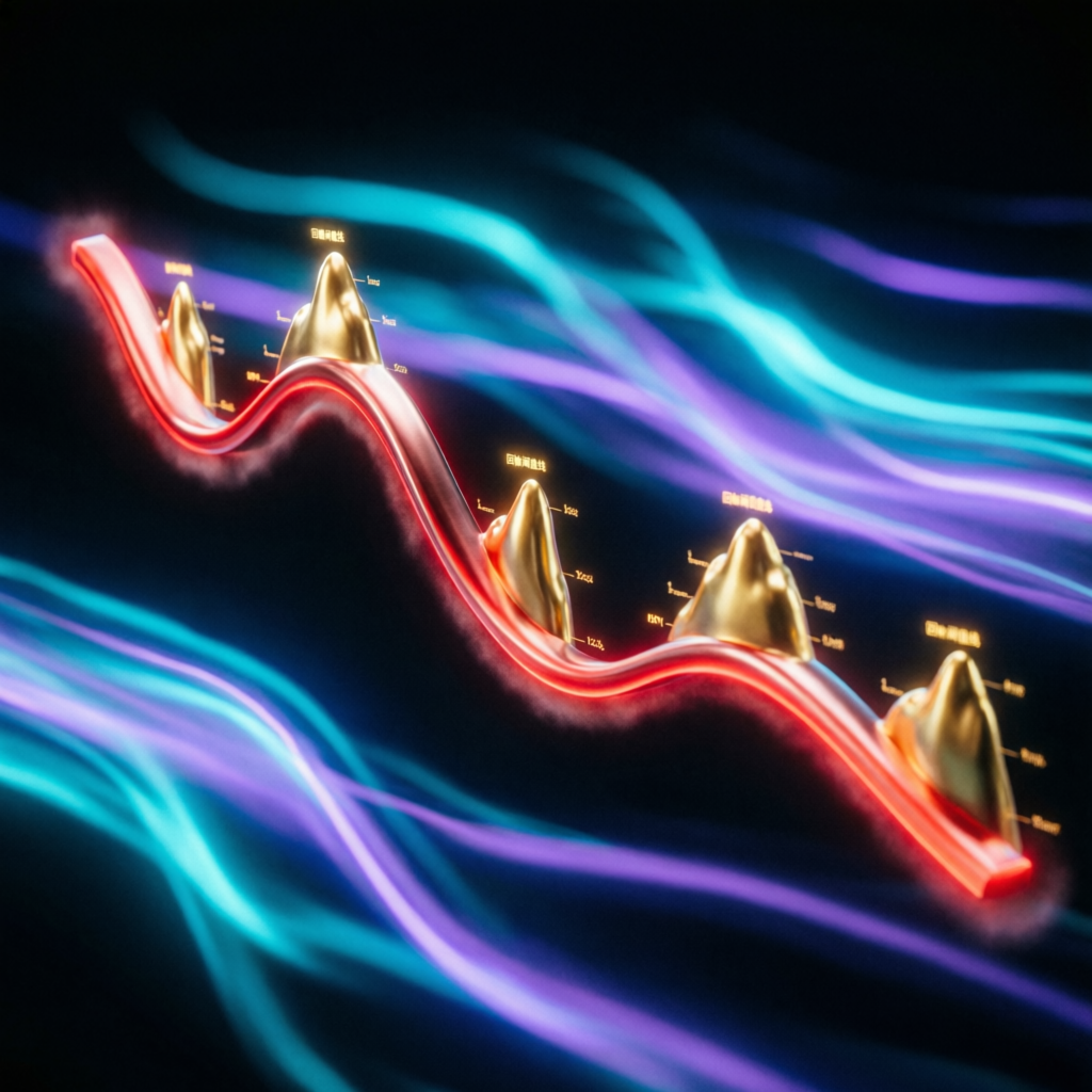 3D visualization of Apex trailing drawdown threshold mechanism