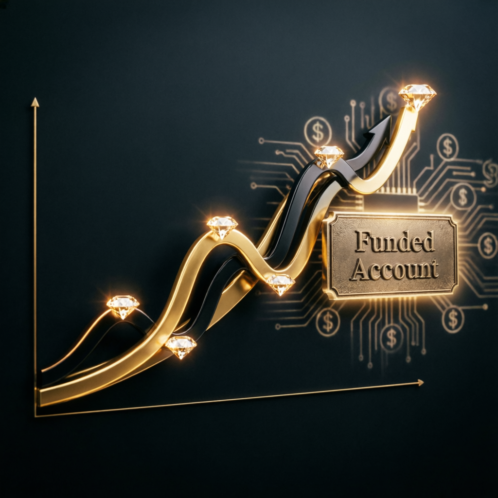 Funded account success visualization with Apex Trader Funding