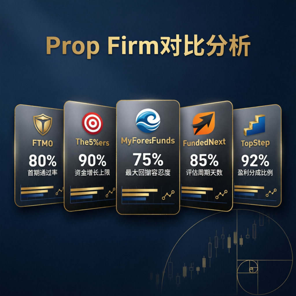 Prop firm comparison analysis showing Apex Trader Funding vs competitors