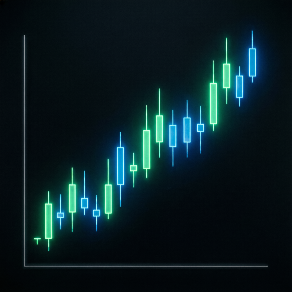 Financial growth chart showing realistic trading progression for Apex Trader Funding evaluation
