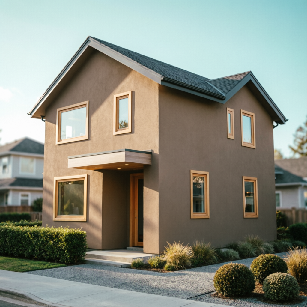 Affordable modern home exterior