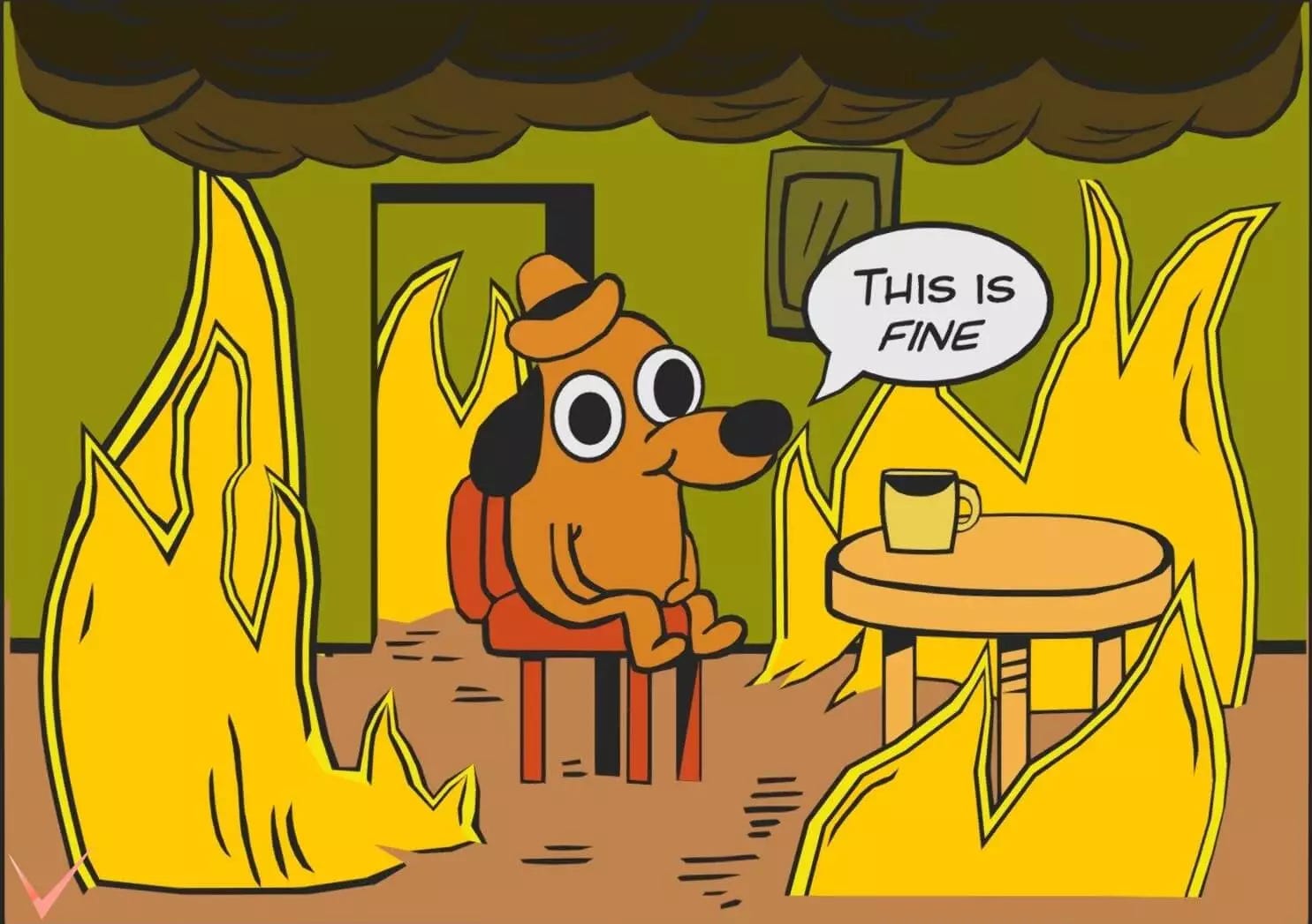 This is Fine meme