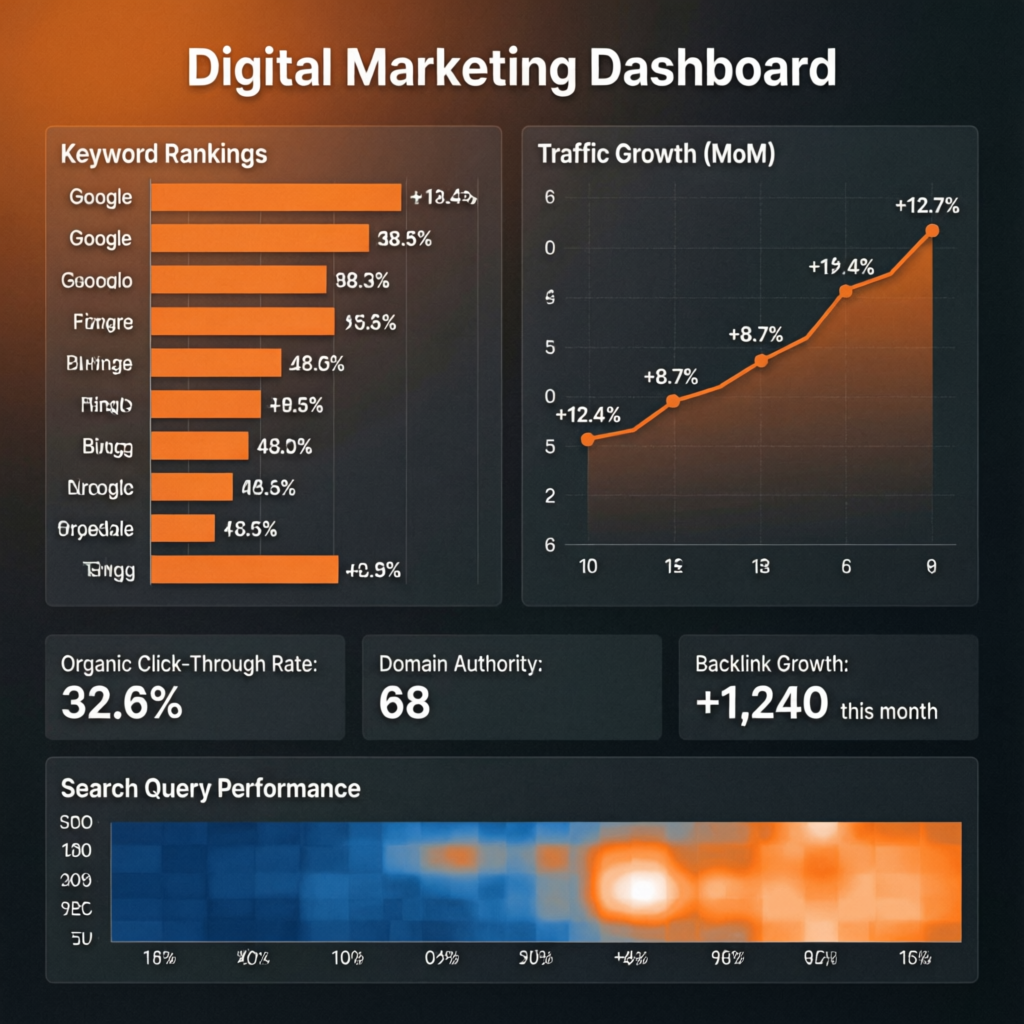 SEO & Digital Marketing Dashboard