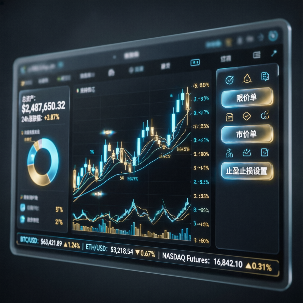 Topstep trading platform interface with advanced charts and indicators