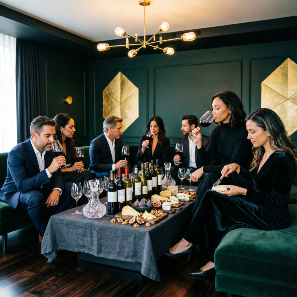 Wine tasting group
