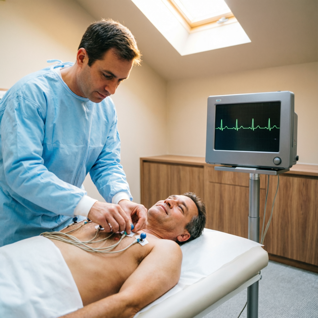 Kardiologische Untersuchung mit EKG