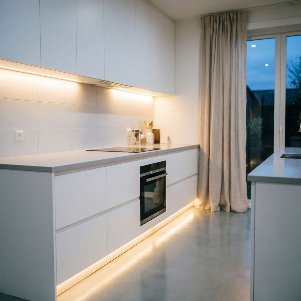 LED-подсветка рабочей зоны и цоколя