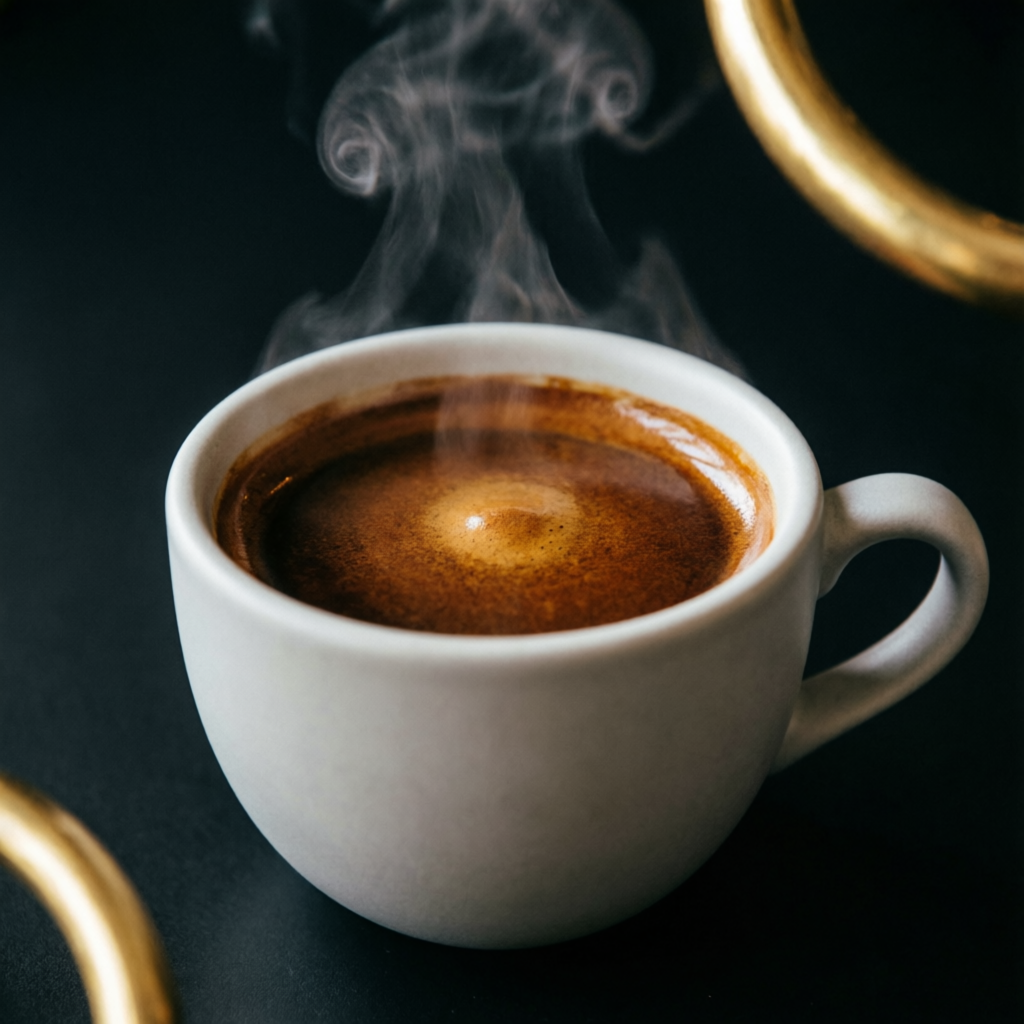 Espresso perfecto con crema dorada