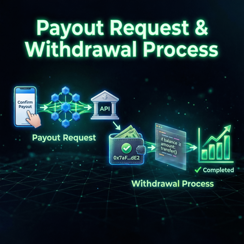 Topstep payout request and withdrawal process visualization