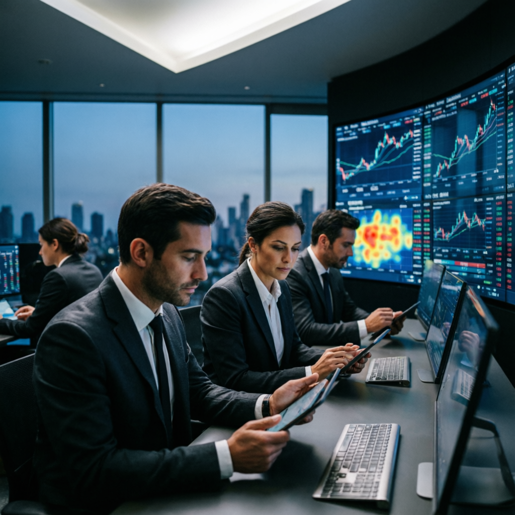 Trusted prop firm passing service team analyzing market data