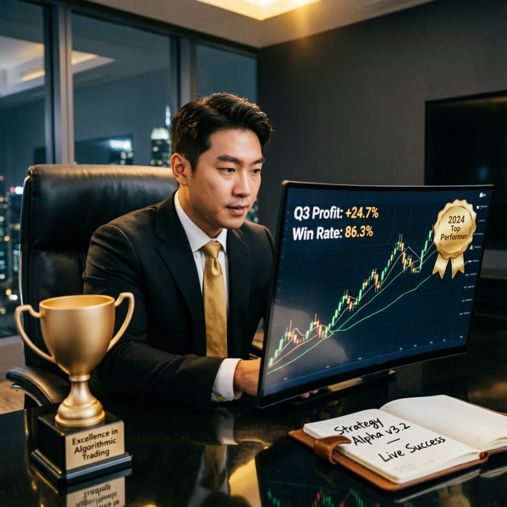 Professional trader achieving Topstep 150K success