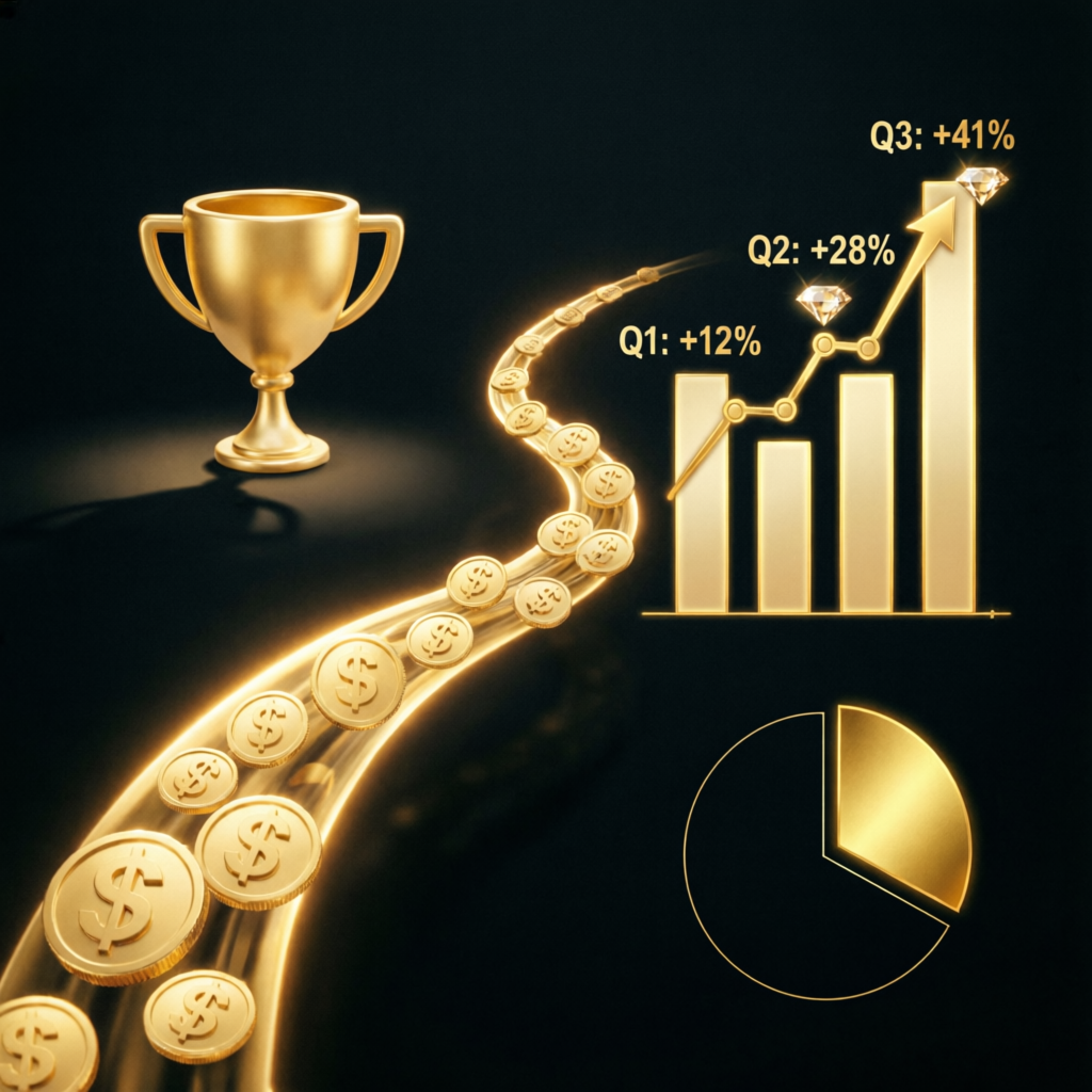Topstep payout success with profit growth visualization