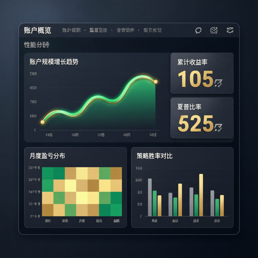 Modern Topstep trading dashboard with performance analytics