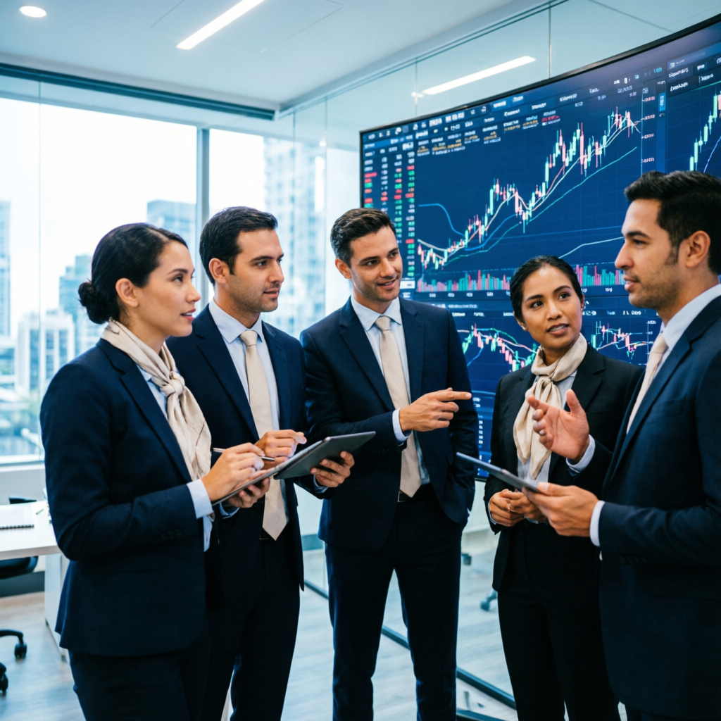 Professional Team of Financial Analysts Managing Prop Firm Accounts