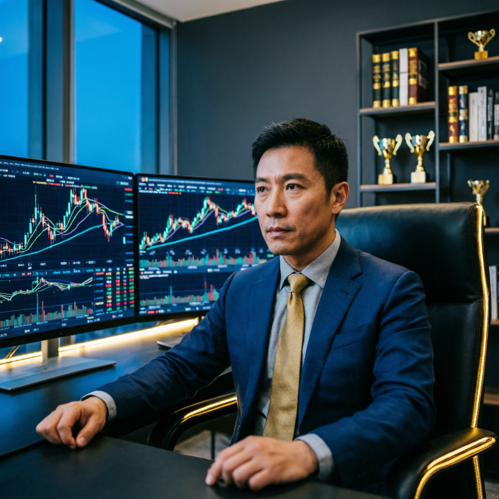 Professional Forex Trader Analyzing Tiger Funded Challenge Charts