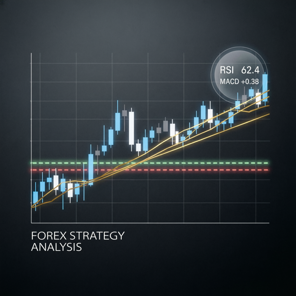 Forex Strategy Analysis Chart with Technical Indicators