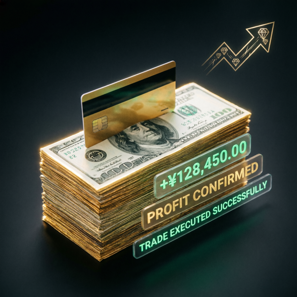Trading payout success with profit confirmed