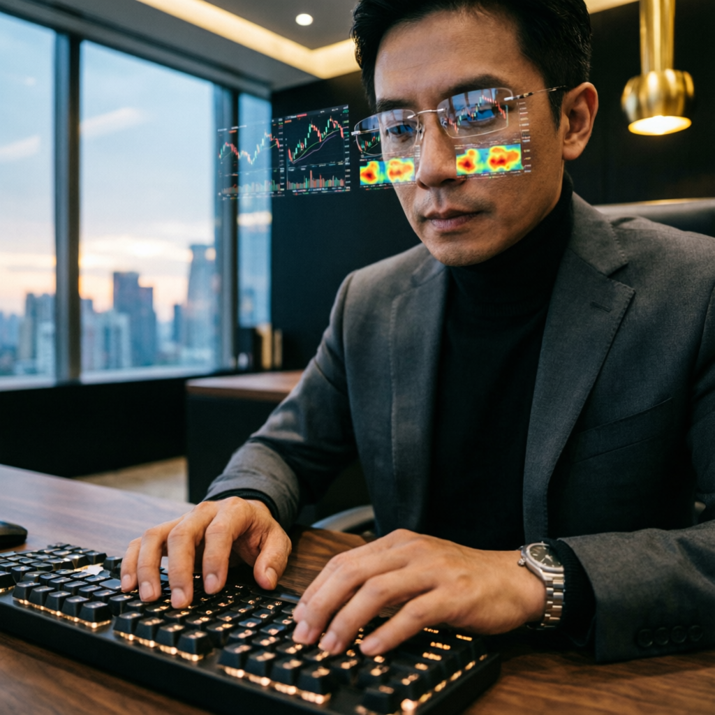 Professional trader analyzing Topstep overnight positions with advanced charting tools
