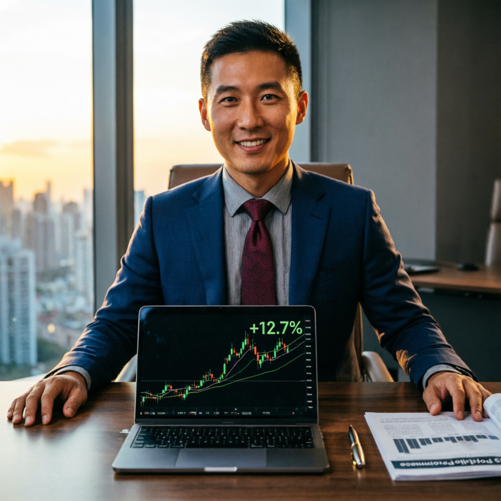 Successful trader with profit results