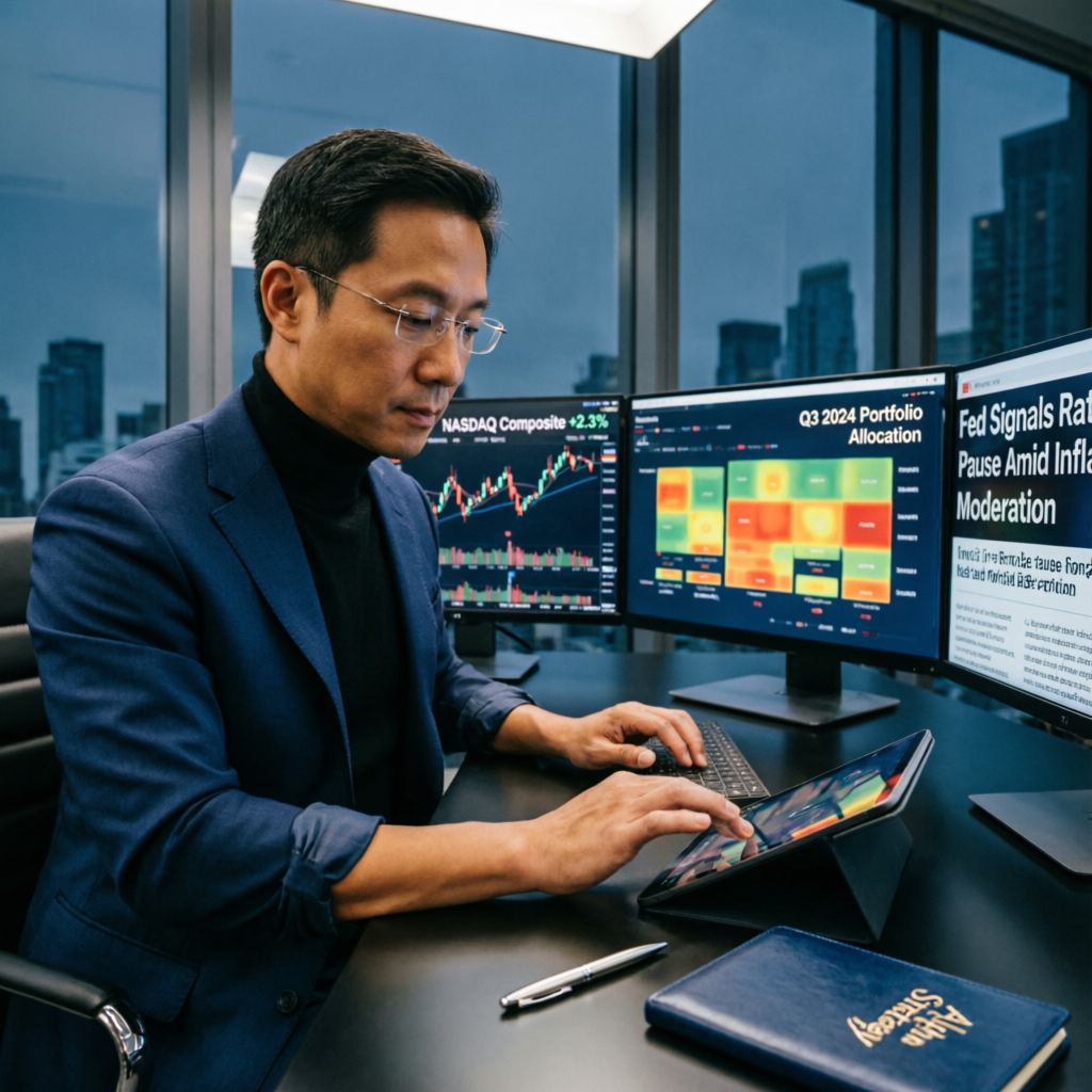 Professional portfolio manager analyzing financial data - PFM Capitals Funded Account Management