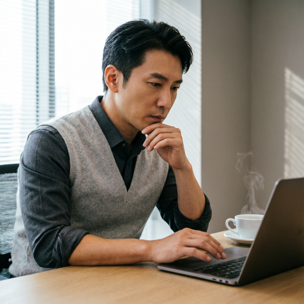 Trader analyzing futures market data