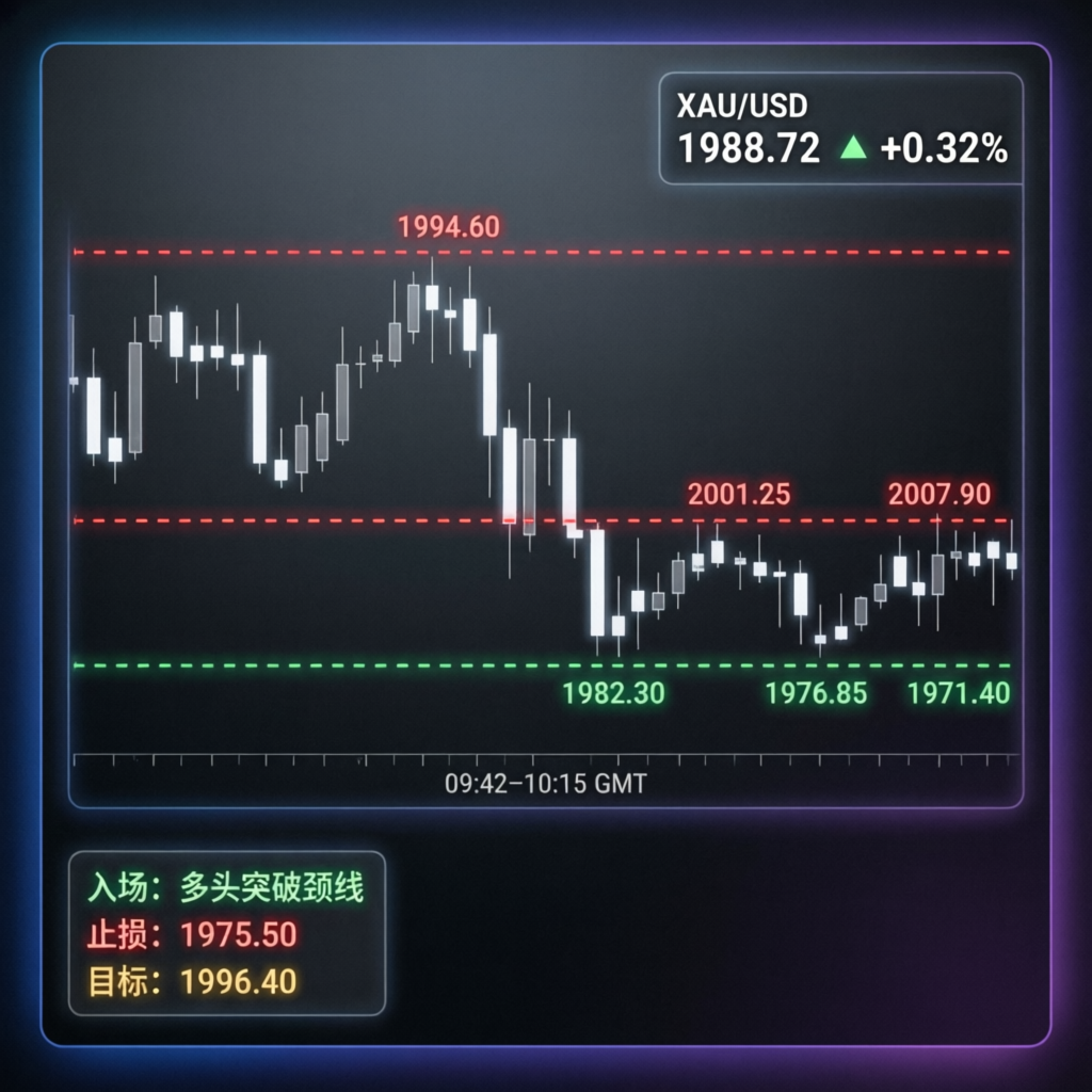 XAUUSD scalping entry setup showing support and resistance levels, entry point, stop loss, and take profit targets