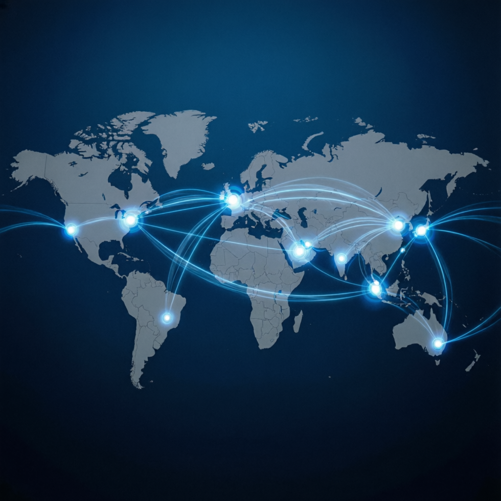 Global forex trading network connecting traders worldwide