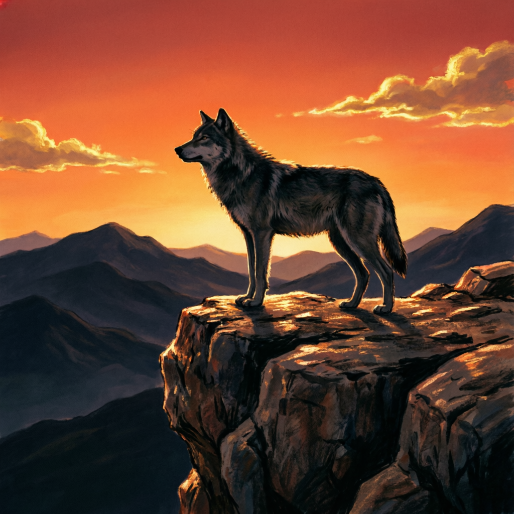 Neukgu standing proudly on a cliff