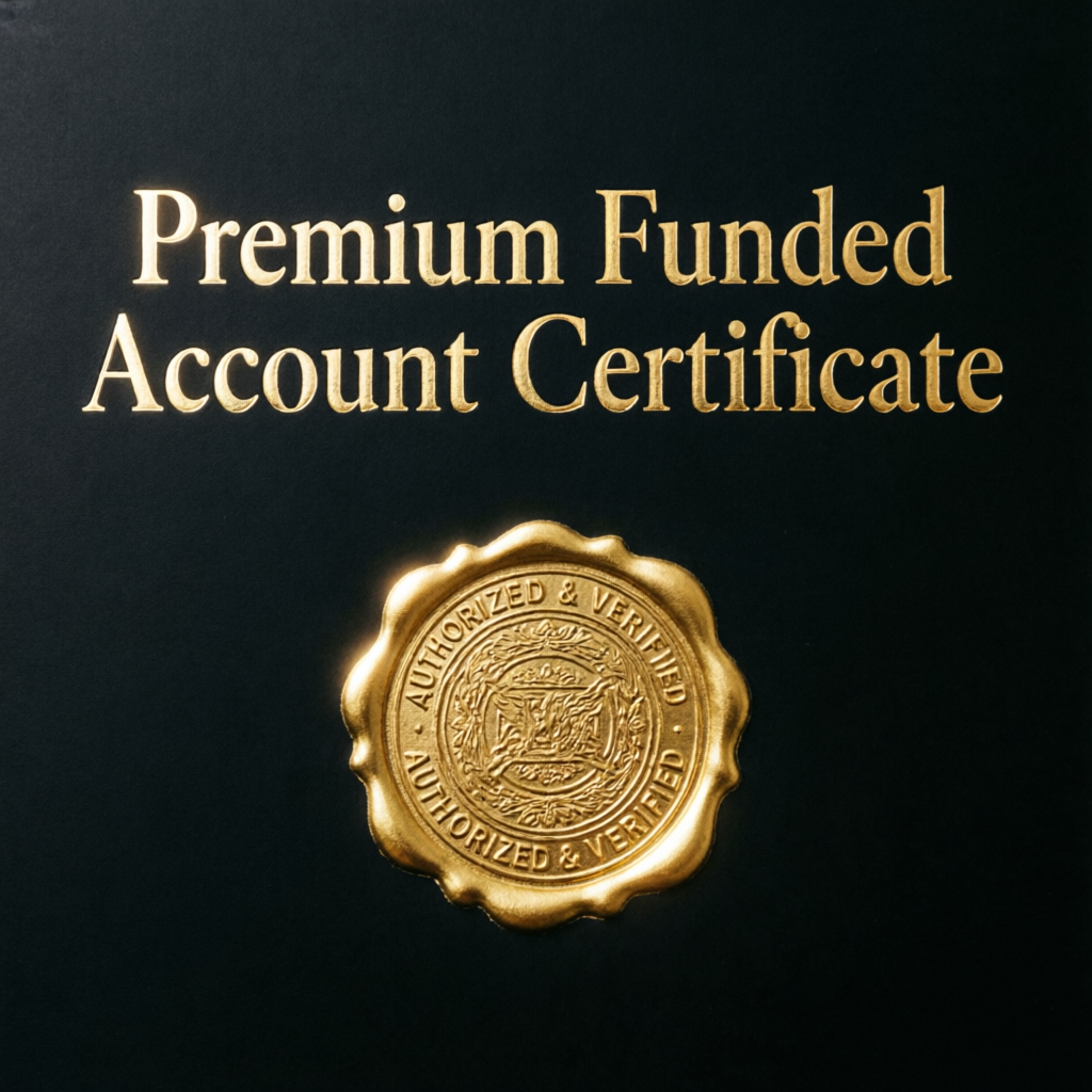 Premium funded account certificate