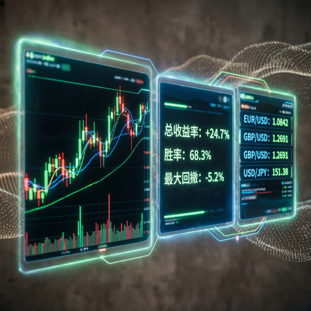 Advanced AI trading dashboard with live forex charts
