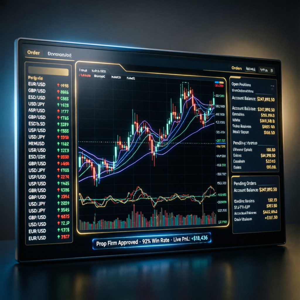 Professional Prop Firm Trading Dashboard - Prop Funded Kings