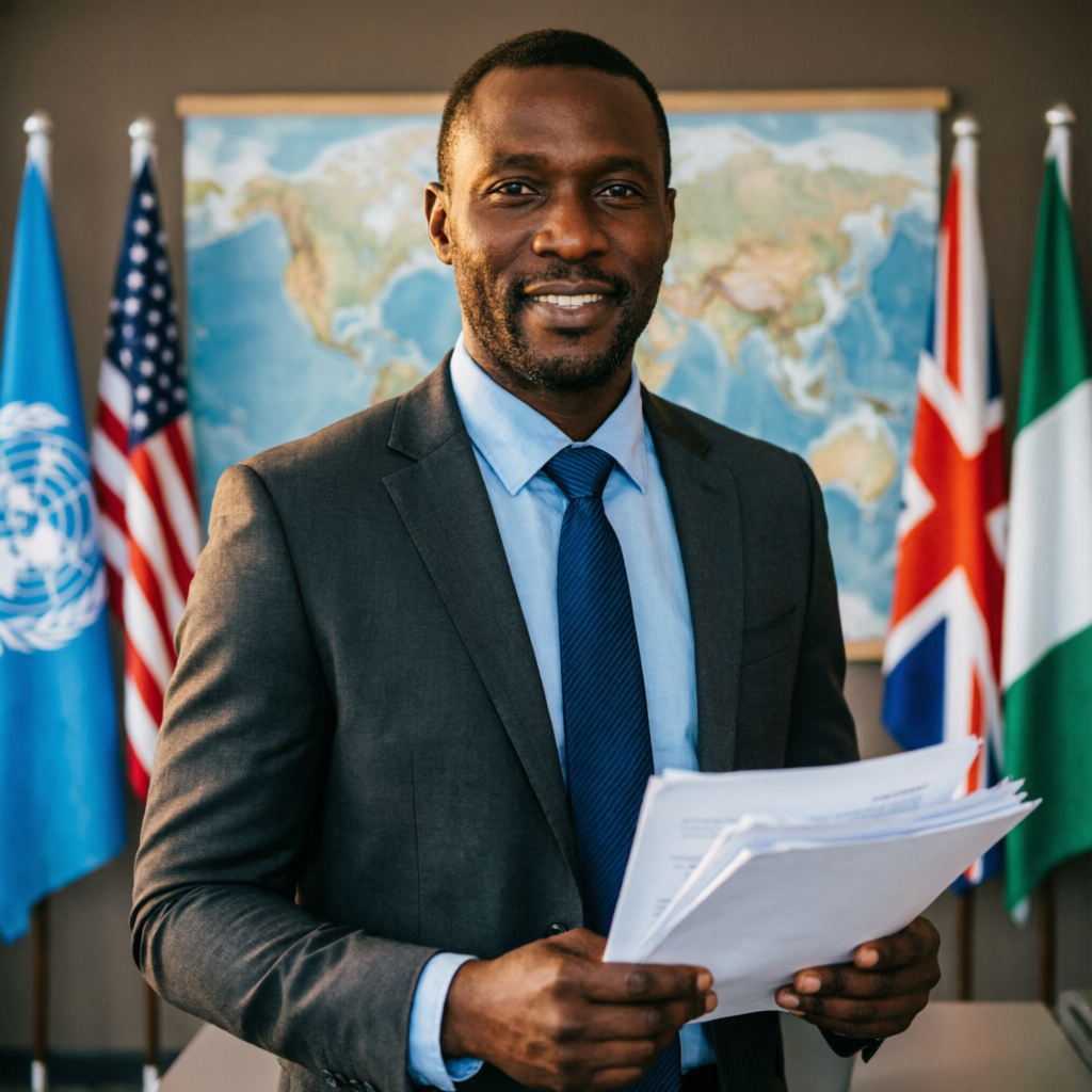 African professional businessman