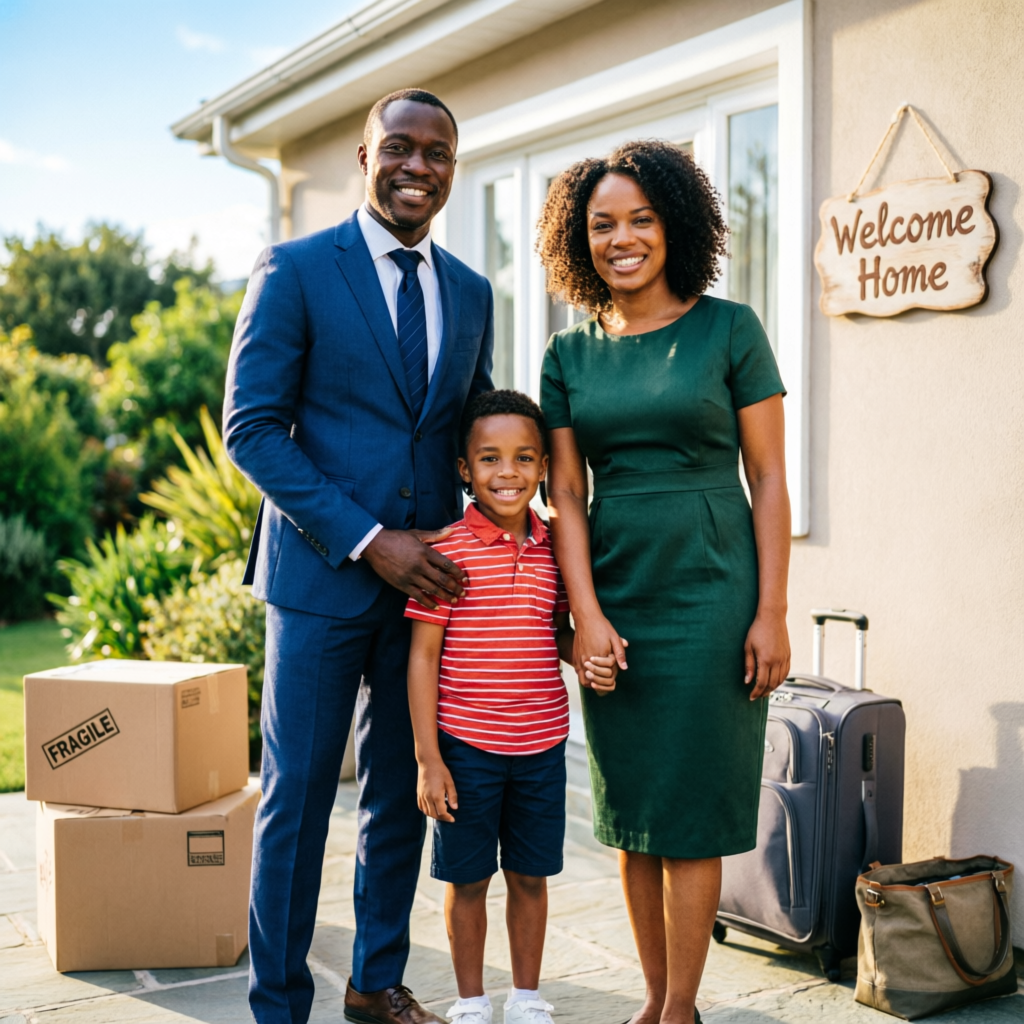 African family relocating