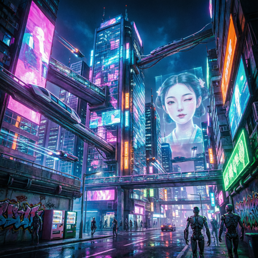 赛博朋克插画