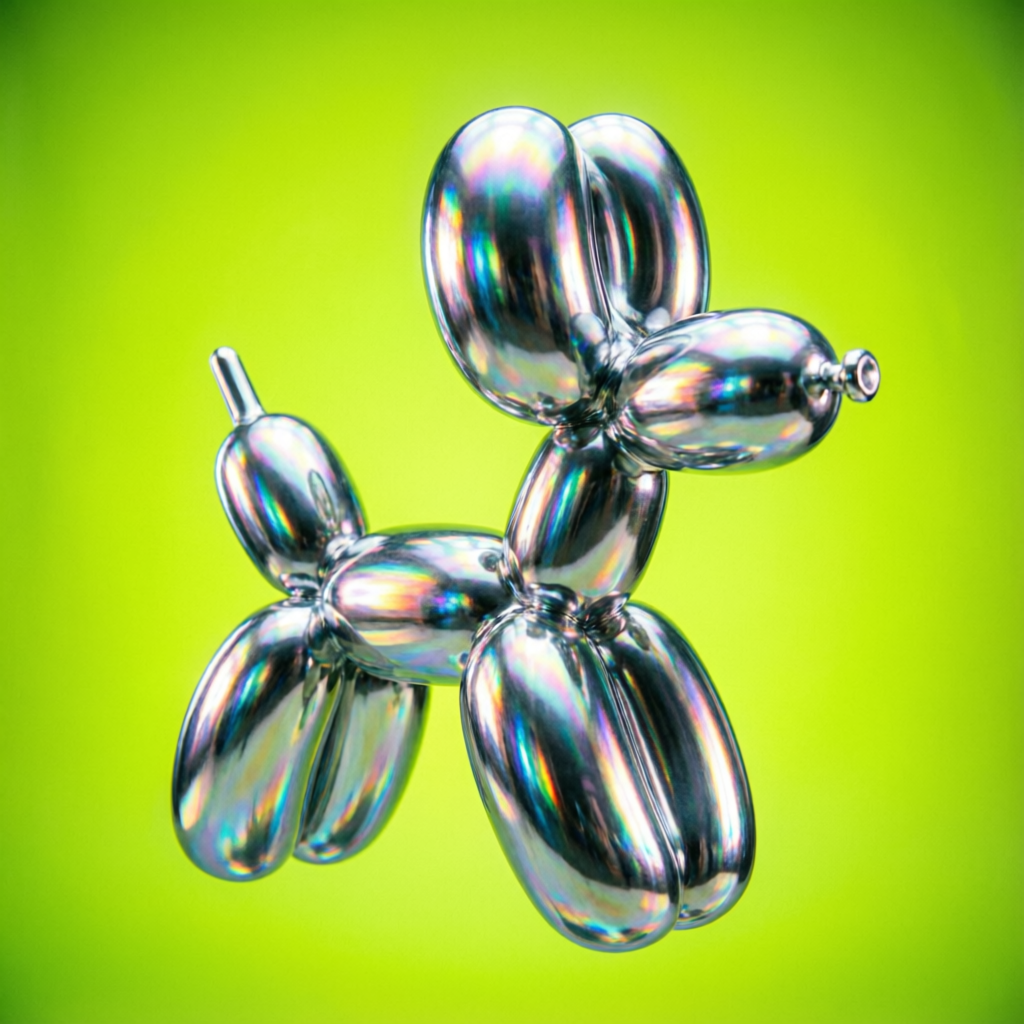 chrome balloon dog