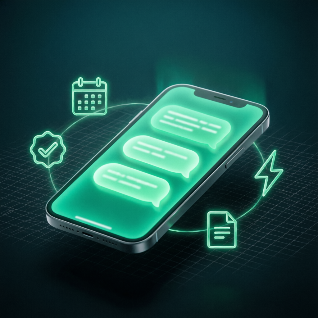 Relay Go assistant turning WhatsApp chats into booked jobs