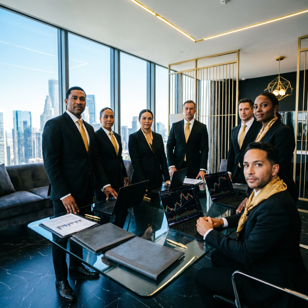 Professional trading team at All Prop Funding