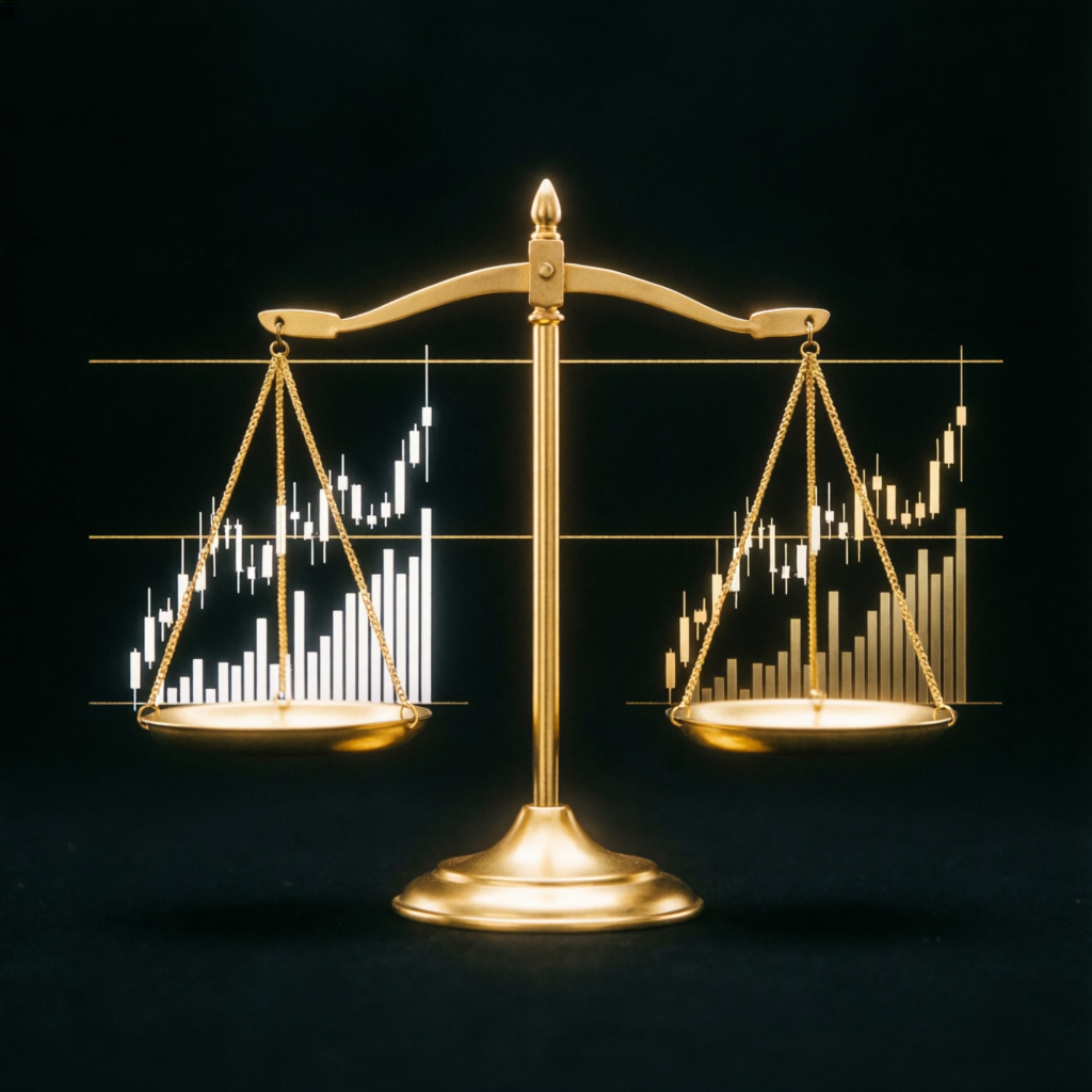 Golden scales of consistency rule in trading