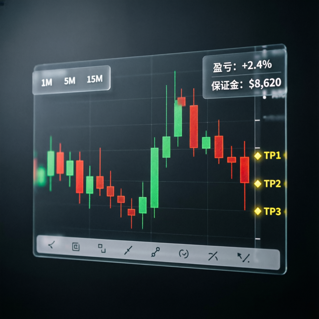Futures Trading Chart with Profit Targets