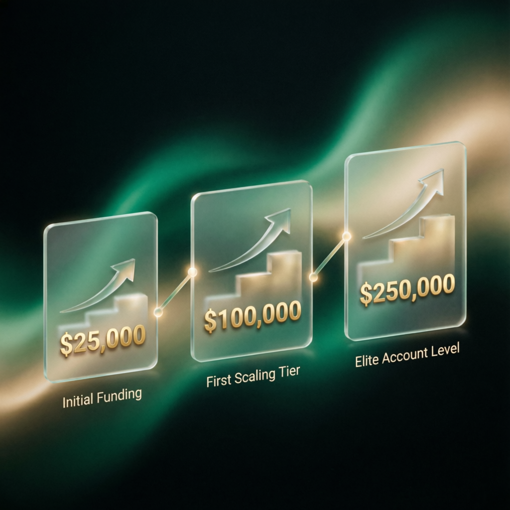 Apex Trader Funding Account Scaling from 25k to 250k
