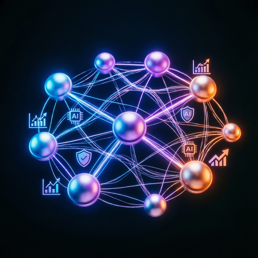 Elite prop firm trading community network visualization
