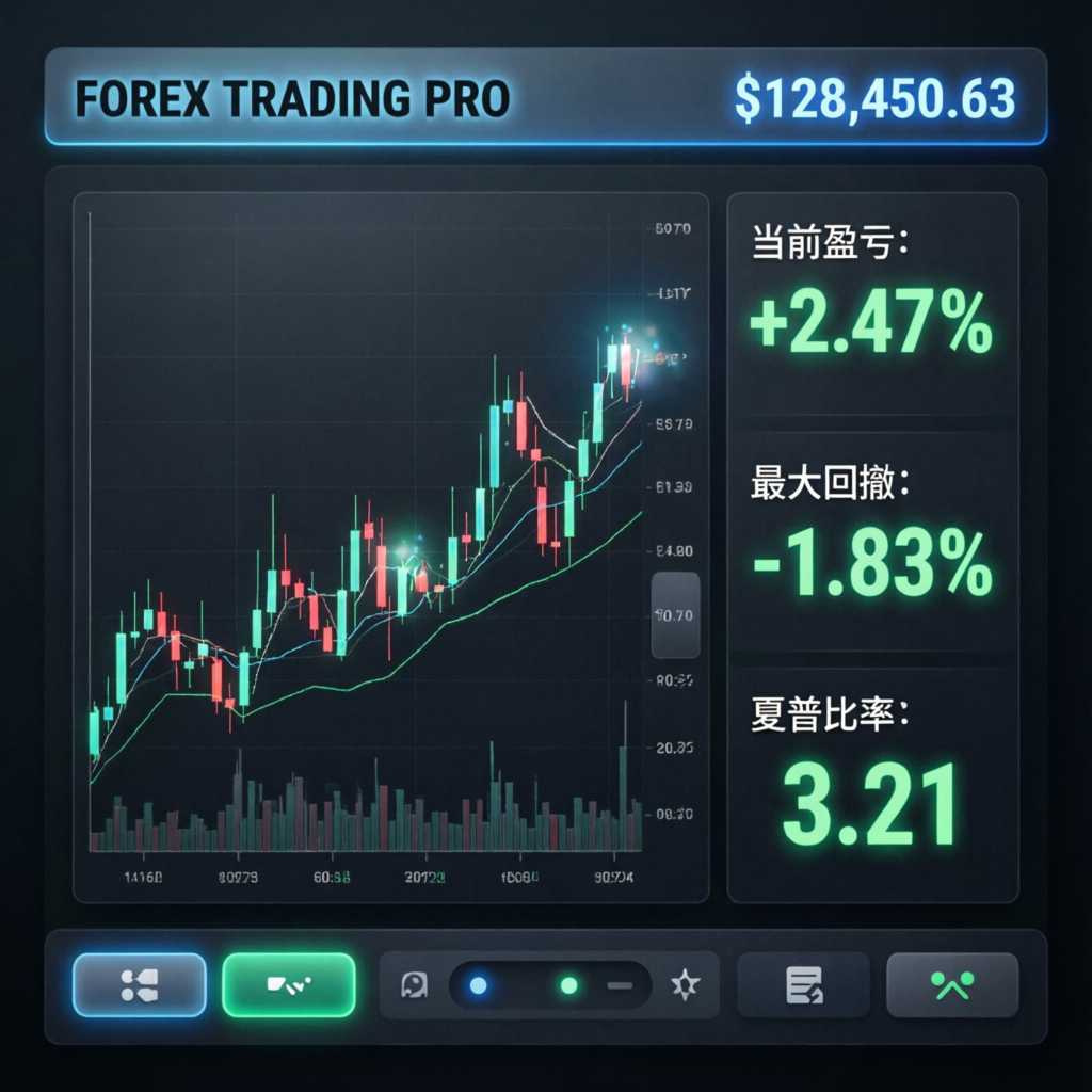 Forex trading pro dashboard showing funded account management profits