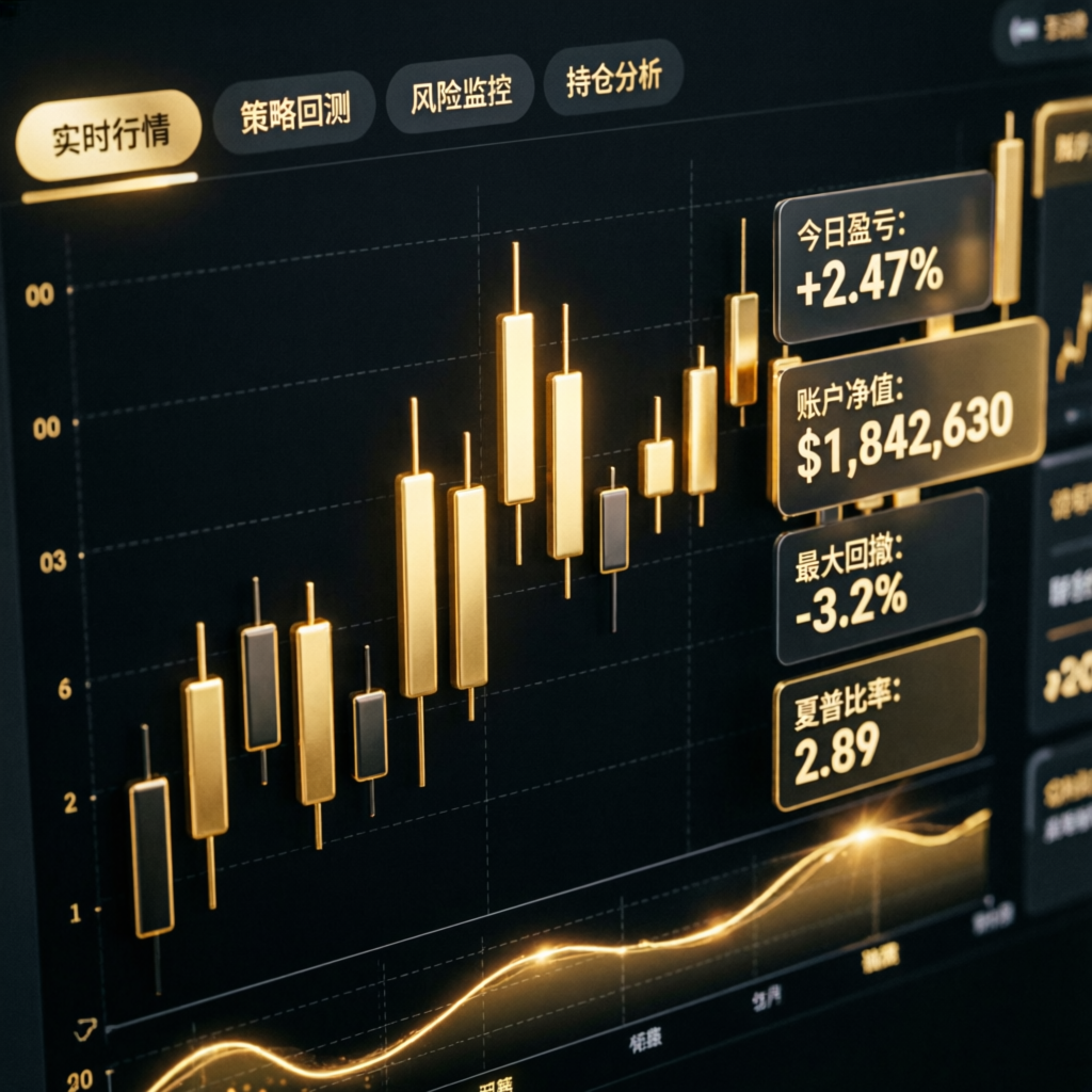 Apex Trader Funding premium trading dashboard with golden charts
