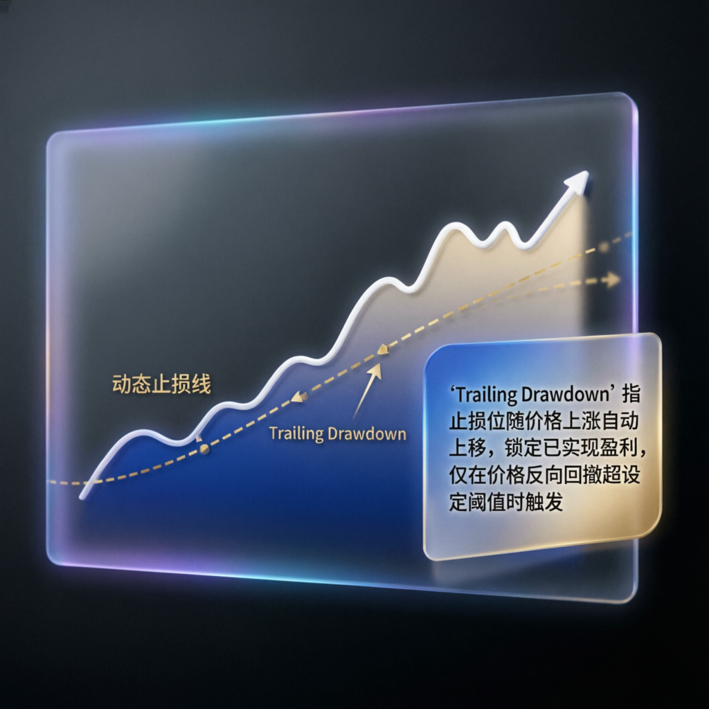 Trailing Drawdown Concept Visualization