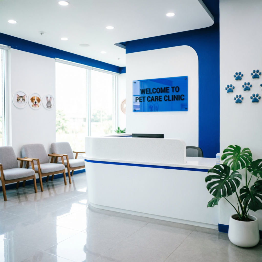 Starbreeds pet clinic interior reception area