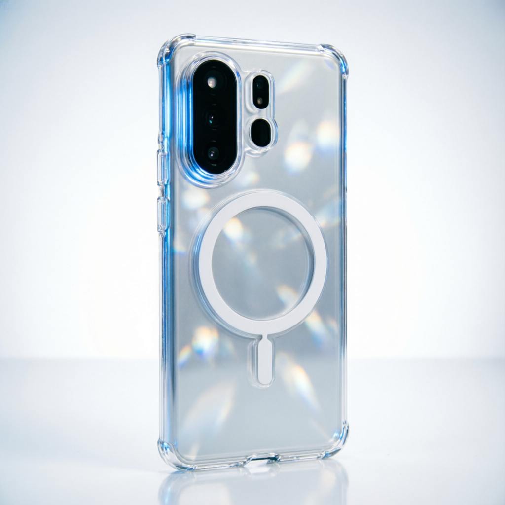 Встроенное магнитное кольцо MagSafe N52 в прозрачном чехле Benks Crystal Case для Samsung Galaxy S26 Ultra
