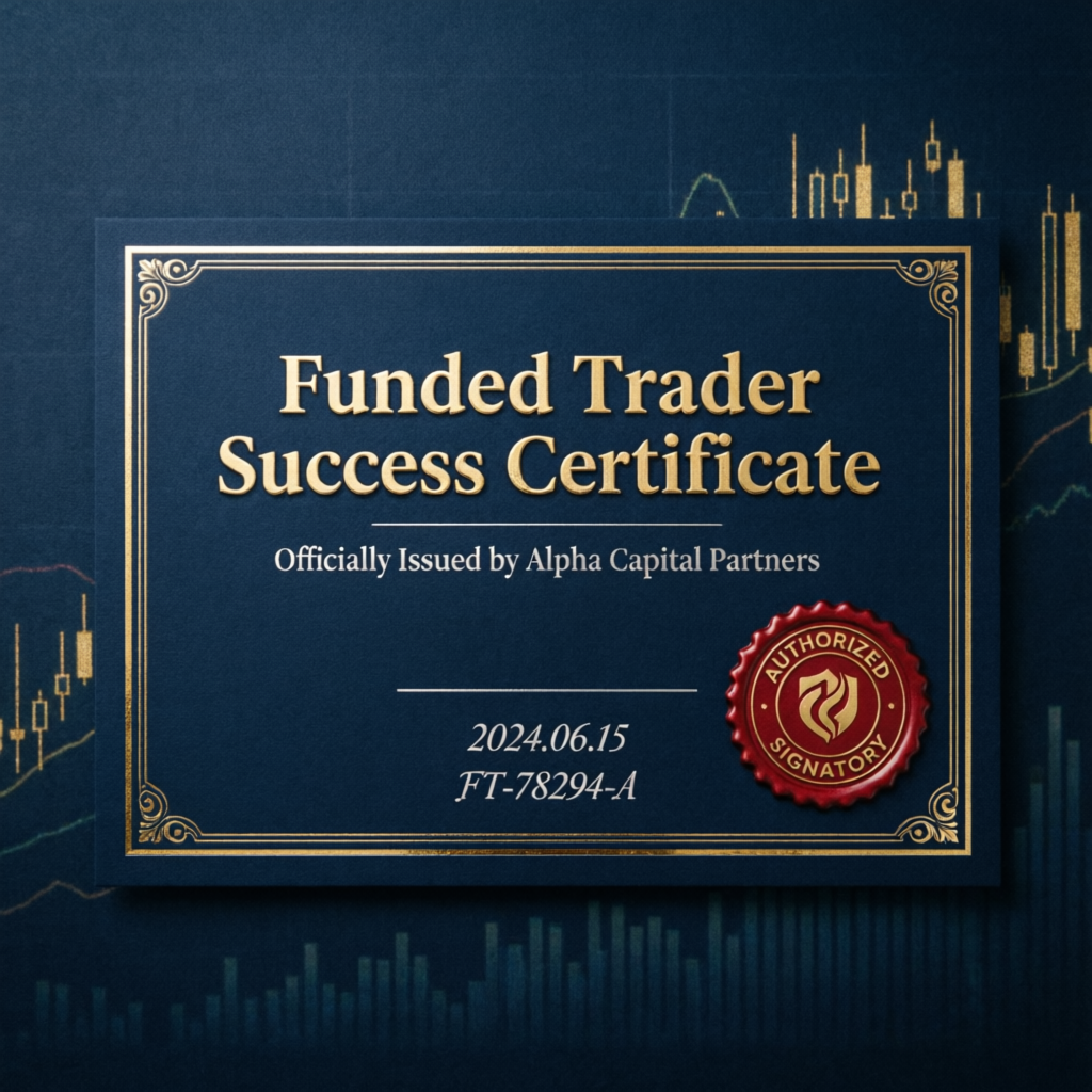 Funded Trader Success Certificate