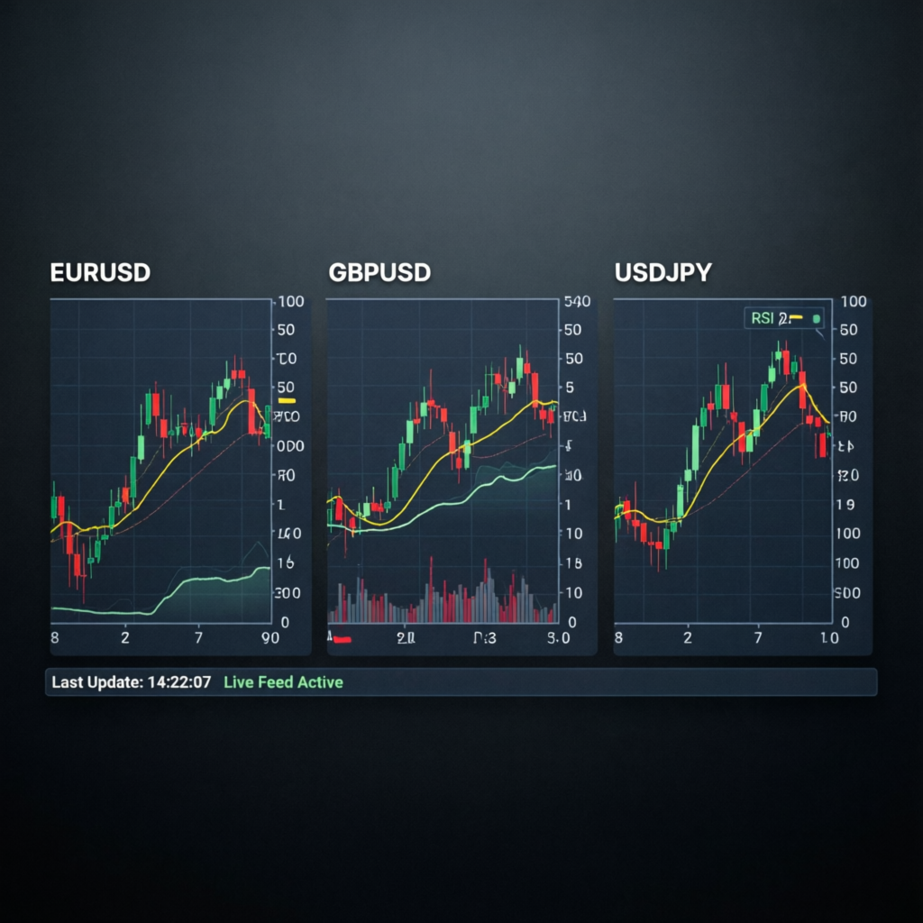 Forex Currency Pairs Trading Dashboard
