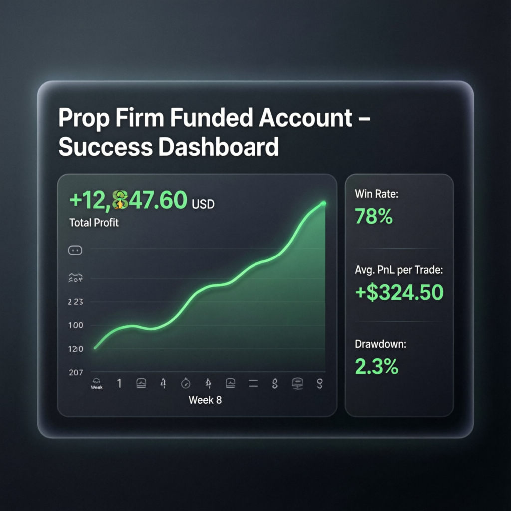 Funded Account Dashboard Success